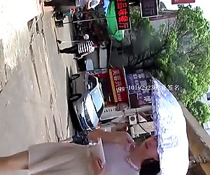 Chinese girl in white skirt voyeur part 3