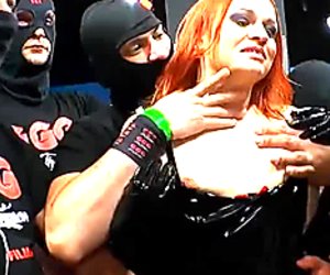 Extreme Bukkake - Dirty Mary the redhead Latex Queen