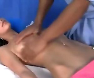Lady enjoying a sensual massage