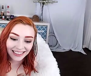 Redhead Natalia Grey Hitachi Orgasm