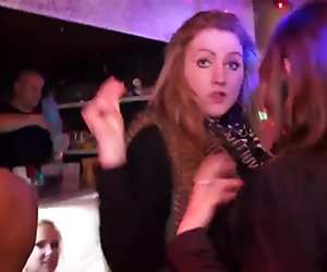 Naughty real euro party babes sucking