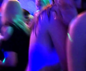 Real euroteen party babes get tits jizzed on