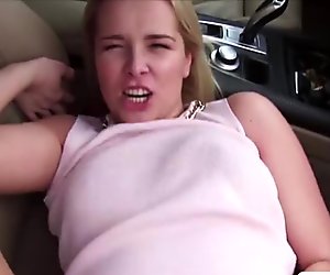 Sweet Nikki is willing to serve up her wet pussy for some hardcore backseat penetration