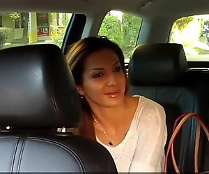 HornyTaxi Hot Romanian girl in backseat blowjob